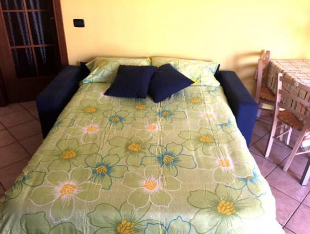 Divano letto con materasso 2 piazze