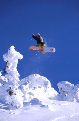 Snowboarding in Roccaraso