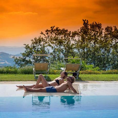 Piscina riservata per casale di Lusso Assisi