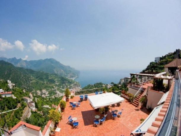Vista panoramica in Hotel a Ravello