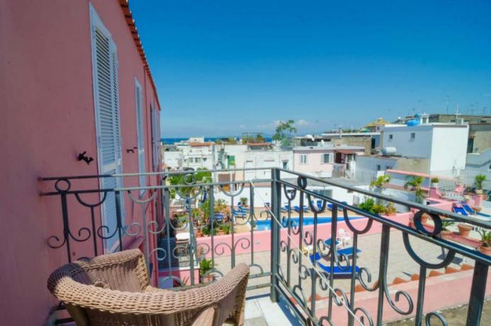 Hotel Ischia con Balconcino Panoramico vista città