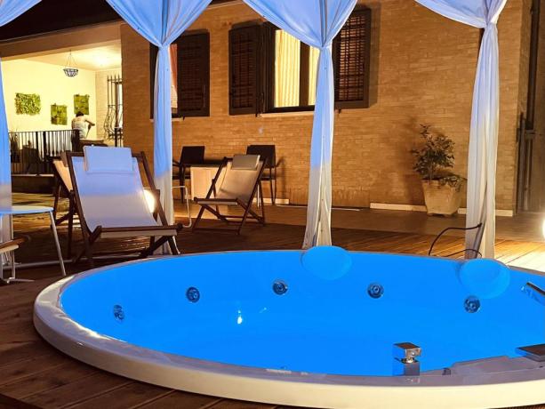 Patio with Jacuzzi and view of Assisi