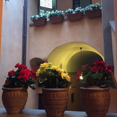 Cortile camere Spello centro