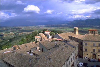 Aerial view of Montefalco