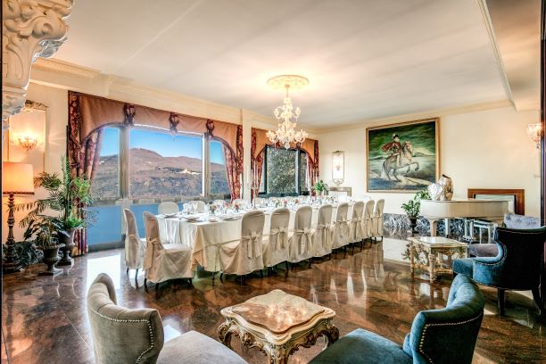 Sala per cerimonie all'hotel di Castel Gandolfo
