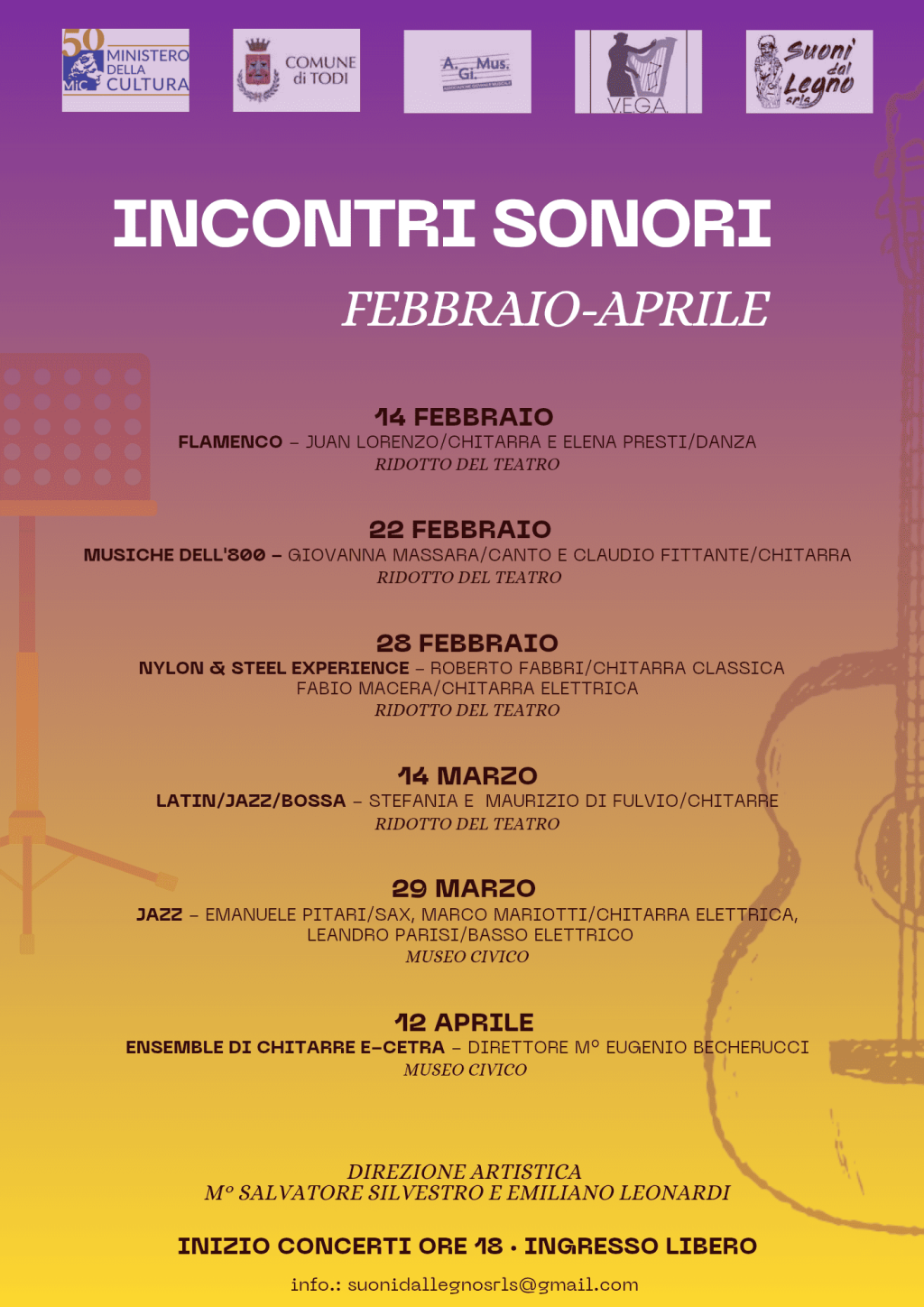 Stagione concertistica "Incontri sonori" a Todi