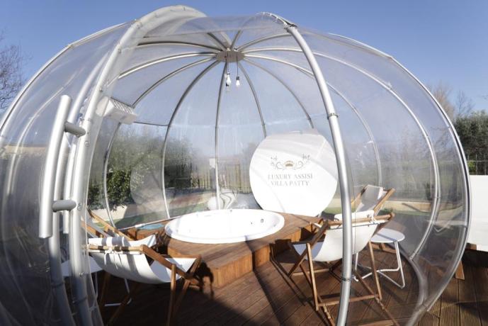 Villa Vacanza con SPA: Bolla con Idromassaggio riscaldato