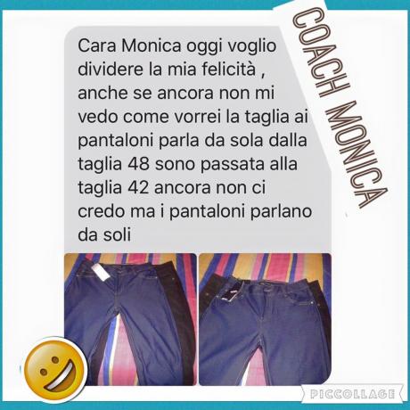 Testimonianza, passare da taglia 48 a 42
