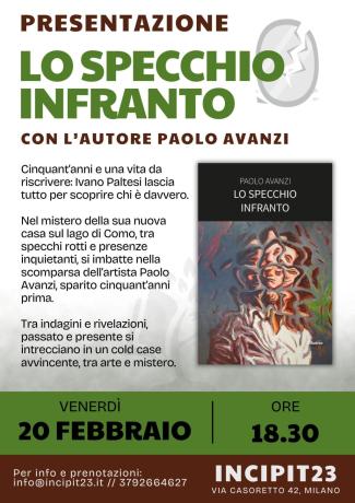 Incontro con lo scrittore Paolo Avanzi alla Libreria Incipit23 di Milano