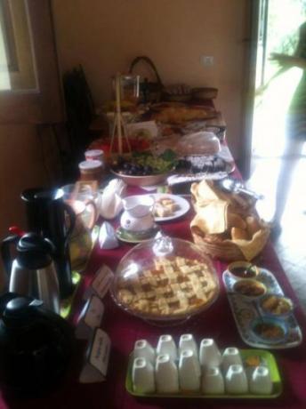Prima colazione con prodotti biologici