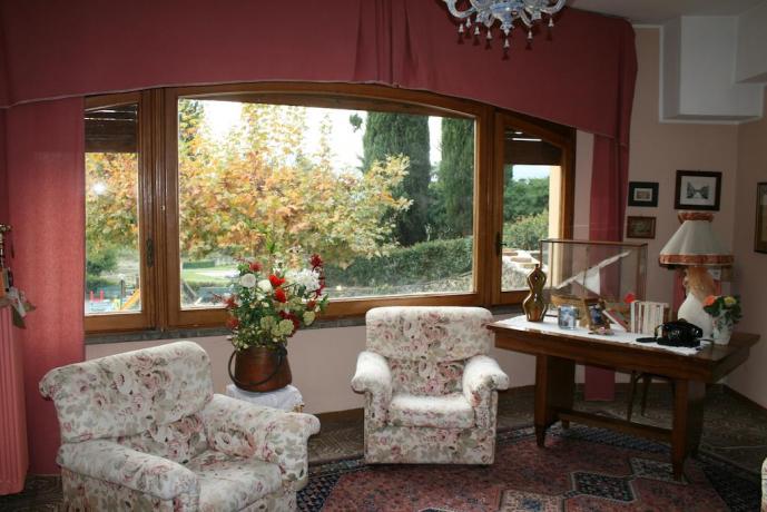 Sala stile vintage hotel Chiusi