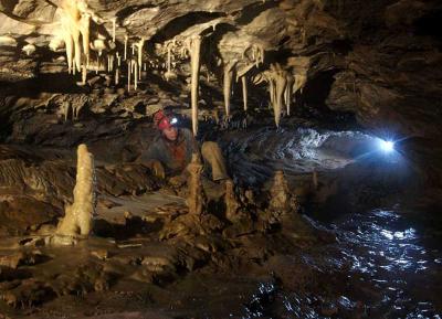 Visit the caves with stalagmites and stalagtites