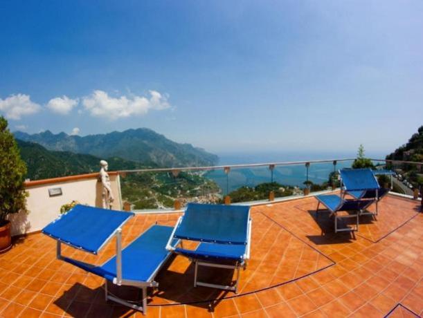 Terrazza panoramica in Hotel a Ravello