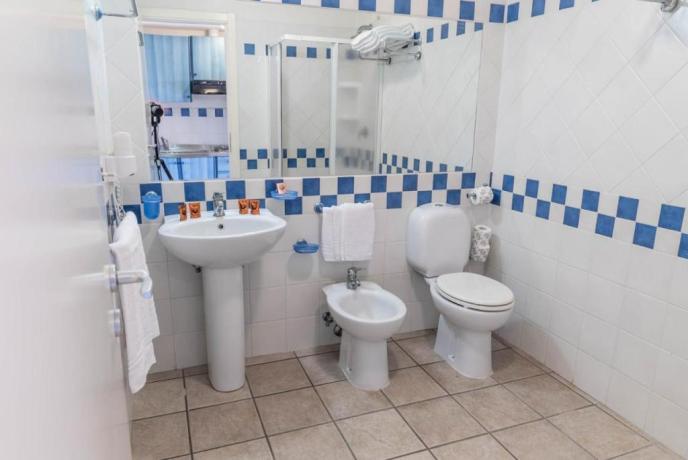 Bagno privato in camera con doccia 