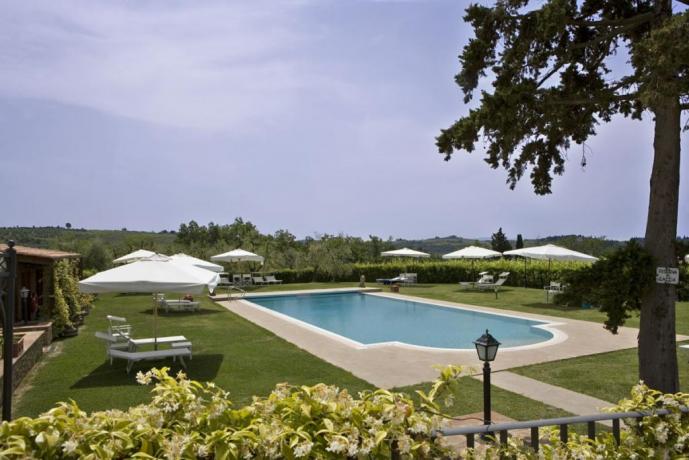 Agriturismo nel Chianti con Piscina panoramica 