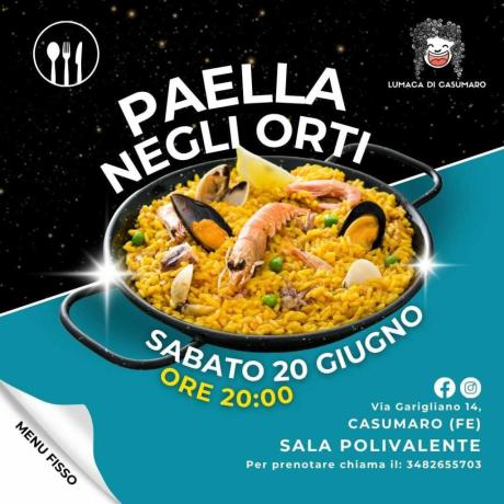 LA PAELLA NEGLI ORTI