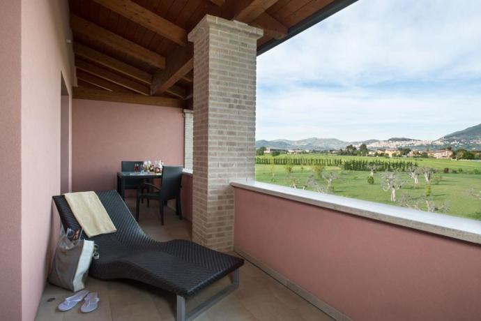 Tenuta Assisi SPA Terrazzo privato Suite Family 