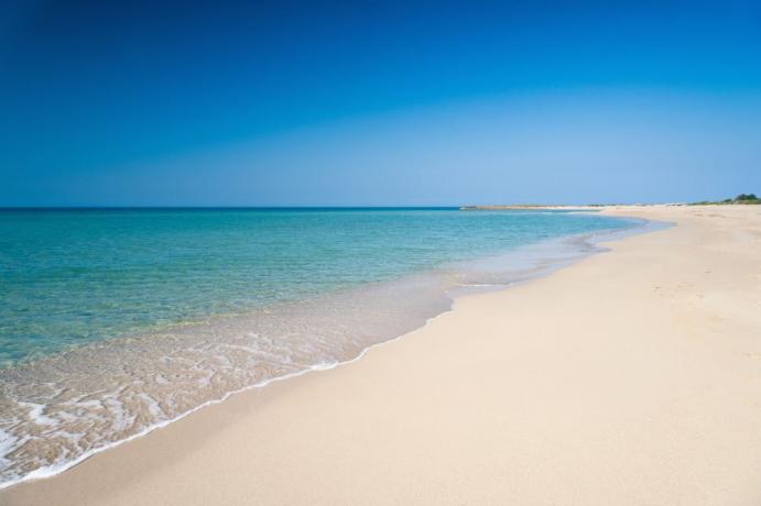 Spiaggia Privata di Sabbia in Villaggio Salento 