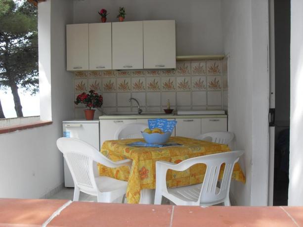 Bungalow con cucina, in villaggio Turistico