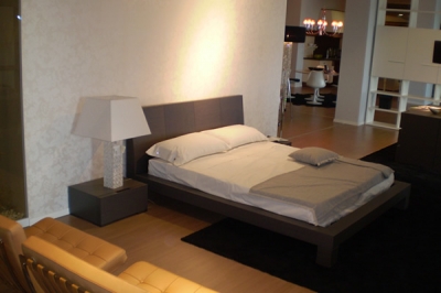 Letto moderno rovere grigio Umbria