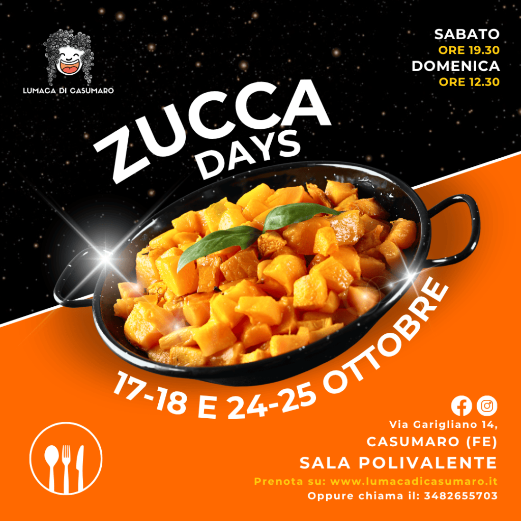 ZUCCA DAYS - I GIORNI DELLA ZUCCA