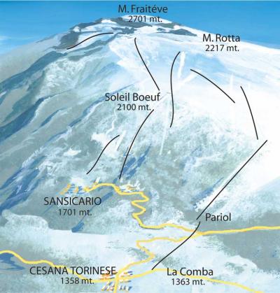 Mappa delle Piste, tutti livelli di difficoltá