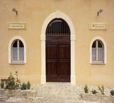 Detail of the entrance of the guesthouse