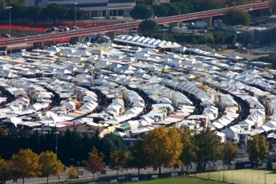 Fiera dei Morti di Perugia vista dall'alto