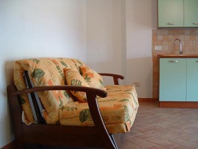 divano letto del soggiorno nei nostri appartamenti
