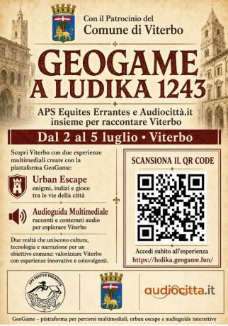 Ludika 1243 game e audioguide digitali per la valorizzazione del territorio.