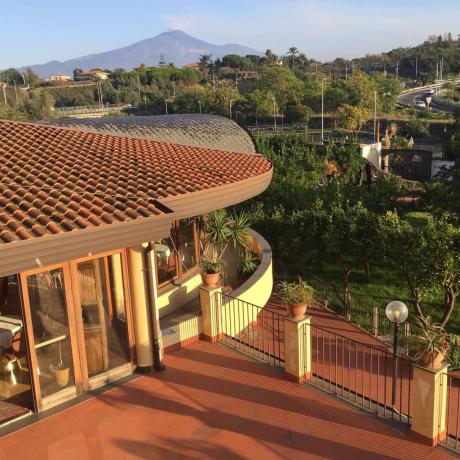 terrazza panoramica hotel 3stelle Parco-naturale-Etna