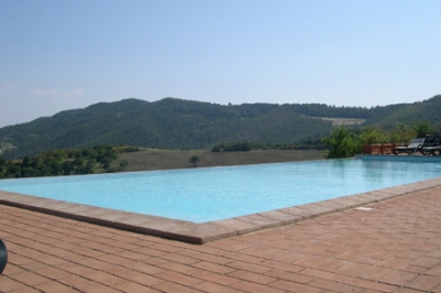 Vista piscina panoramica