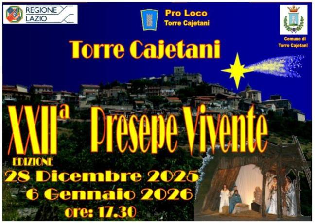 XII edizione del Presepe Vivente di Torre Cajetani (FR)