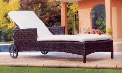Lettini da giardino in vimini o bambù