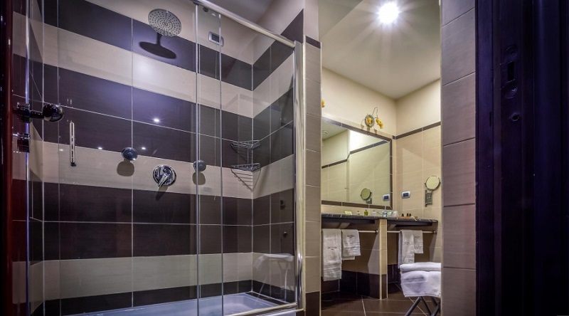 Spaziosa doccia per 2 Persone in Suite 