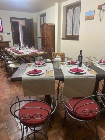casale per gruppi Salone per 14 persone