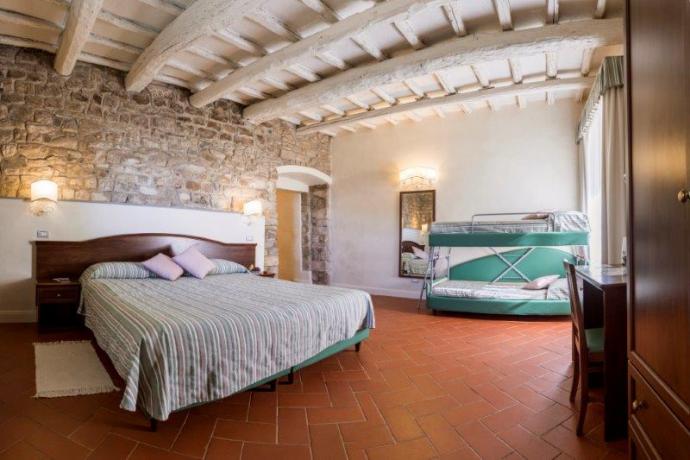 Family room per famiglie con bambini agriturismo Fiesole