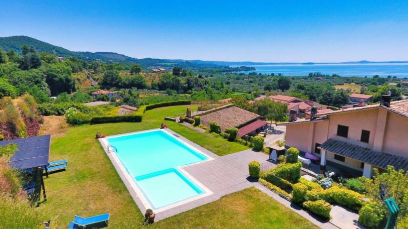 Agriturismo con Piscina Vista Lago Bolsena 