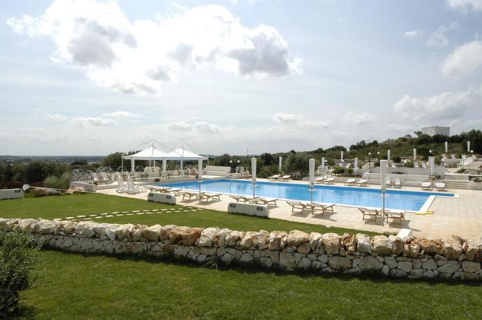 Piscina Panoramica eventi Hotel 3 stelle Ostuni
