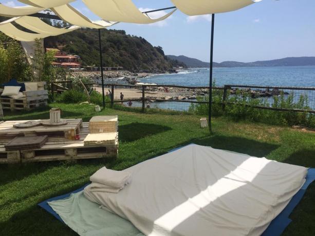 Resort a Palinuro con solarium vista panoramica