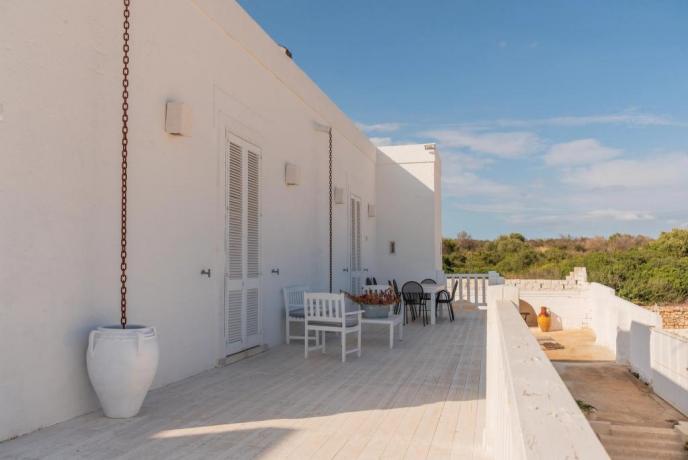 Terrazzo panoramico antica Masseria a Manduria Salento