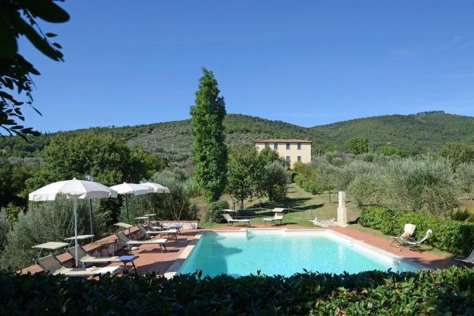 Agriturismo piscina panoramica in Umbria