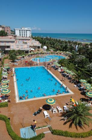 Zona esterna comune con Piscine e Idromassaggio