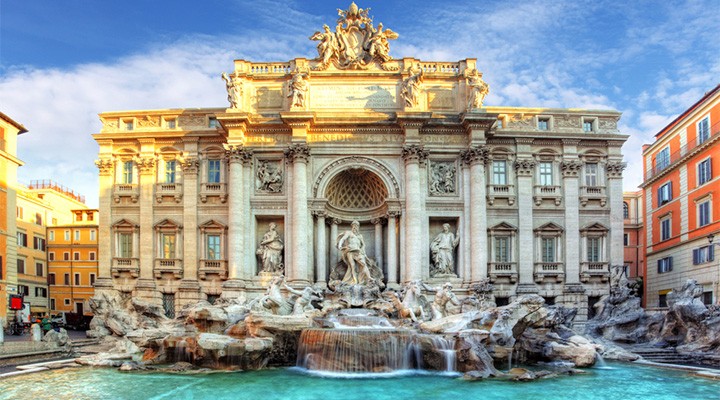 Fontana di Trevi nella Capitale 