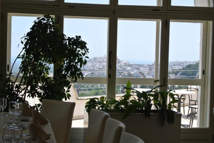 Ristorante con terrazzino Hotel 3 stelle Ostuni