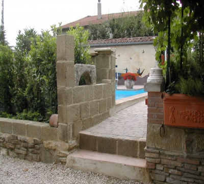 Entrance to the swimming pool