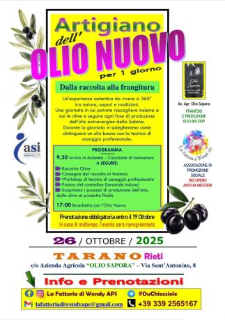 Artigiano dell'Olio Nuovo per 1 giorno