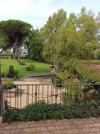 Suite Nonna-Rita terrazza vista giardino e bosco Bracciano
