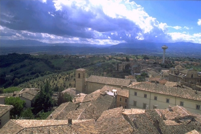 Montefalco vista dalla torre del comune