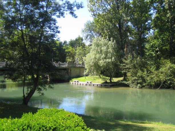Paesaggio naturalistico nella città di Rivignano